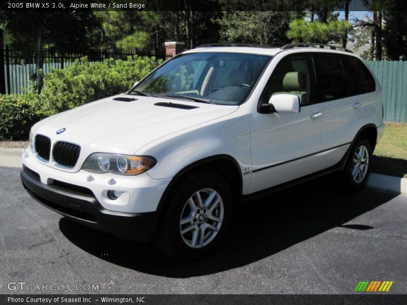 Alpine White / Sand Beige 2005 BMW X5 3.0i