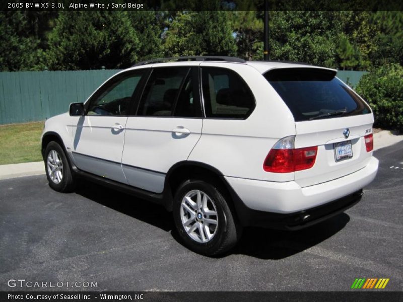 Alpine White / Sand Beige 2005 BMW X5 3.0i