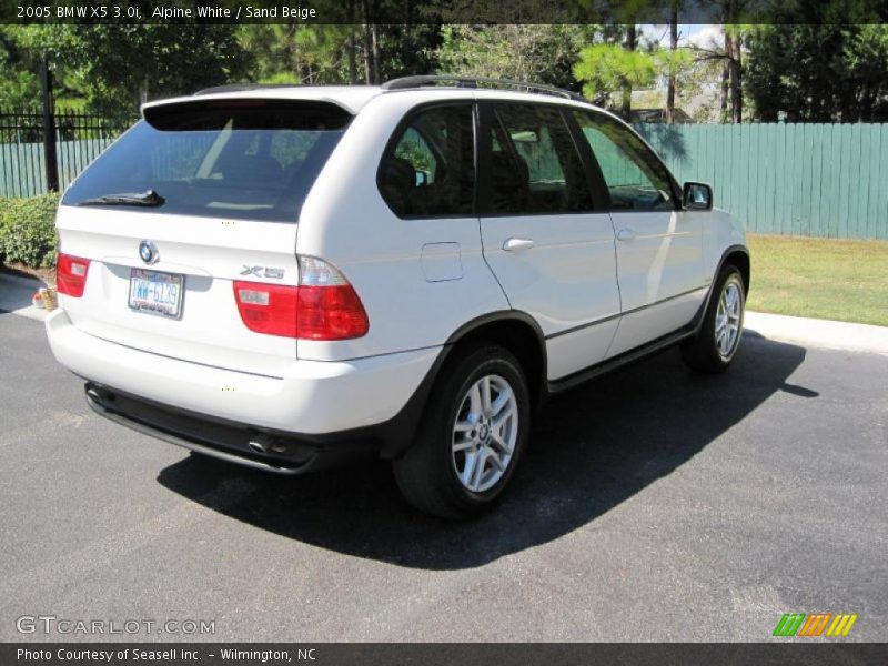Alpine White / Sand Beige 2005 BMW X5 3.0i