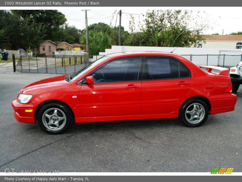 Phoenix Red / Black 2003 Mitsubishi Lancer OZ Rally