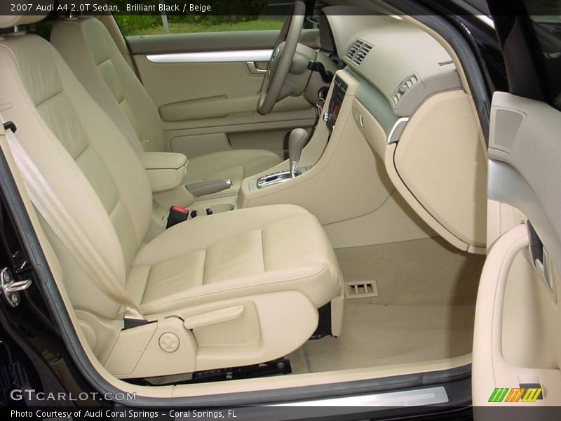 Brilliant Black / Beige 2007 Audi A4 2.0T Sedan