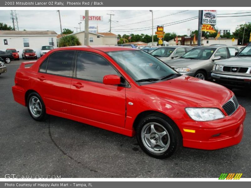 Phoenix Red / Black 2003 Mitsubishi Lancer OZ Rally
