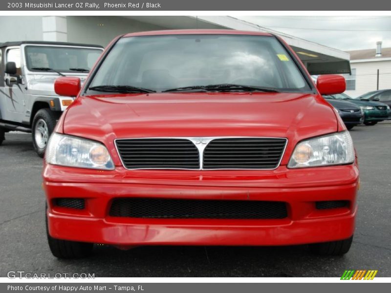 Phoenix Red / Black 2003 Mitsubishi Lancer OZ Rally
