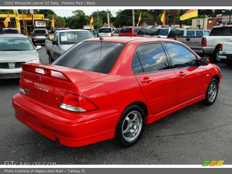 Phoenix Red / Black 2003 Mitsubishi Lancer OZ Rally