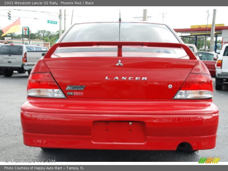 Phoenix Red / Black 2003 Mitsubishi Lancer OZ Rally