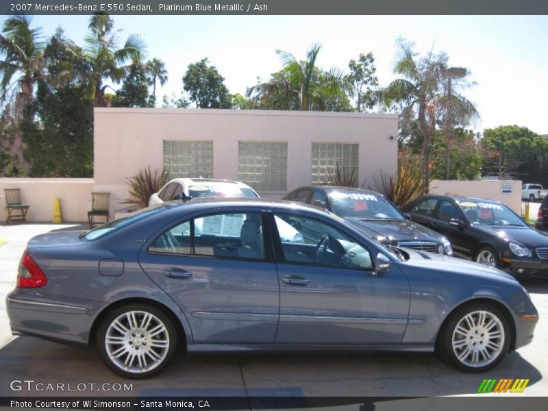 Platinum Blue Metallic / Ash 2007 Mercedes-Benz E 550 Sedan