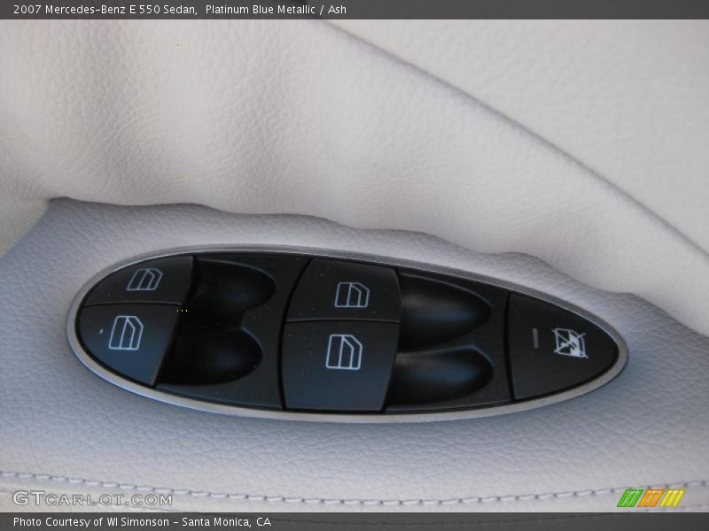 Platinum Blue Metallic / Ash 2007 Mercedes-Benz E 550 Sedan