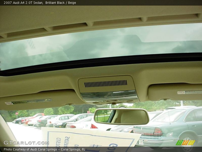 Brilliant Black / Beige 2007 Audi A4 2.0T Sedan