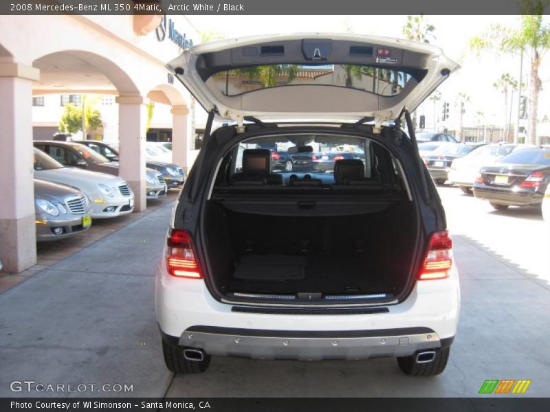 Arctic White / Black 2008 Mercedes-Benz ML 350 4Matic