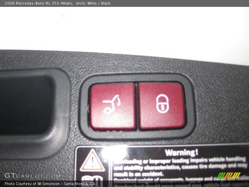Arctic White / Black 2008 Mercedes-Benz ML 350 4Matic