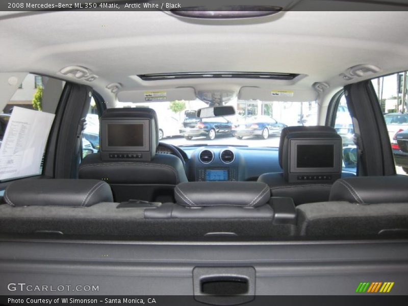 Arctic White / Black 2008 Mercedes-Benz ML 350 4Matic