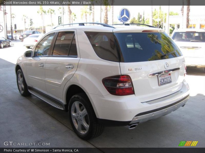 Arctic White / Black 2008 Mercedes-Benz ML 350 4Matic