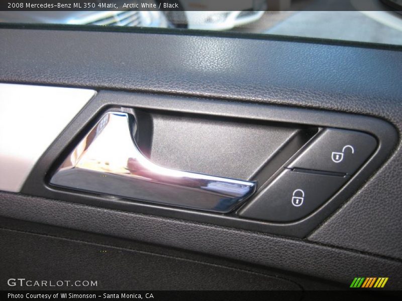 Arctic White / Black 2008 Mercedes-Benz ML 350 4Matic