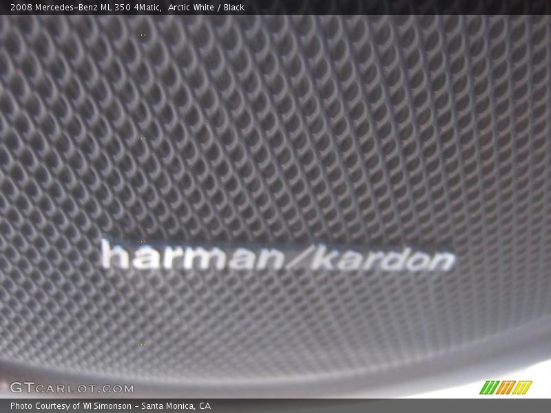 Arctic White / Black 2008 Mercedes-Benz ML 350 4Matic