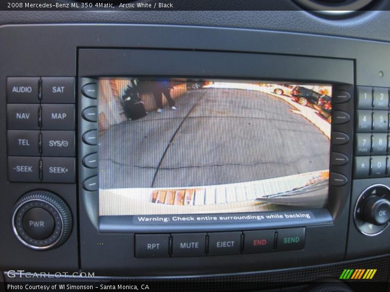 Arctic White / Black 2008 Mercedes-Benz ML 350 4Matic