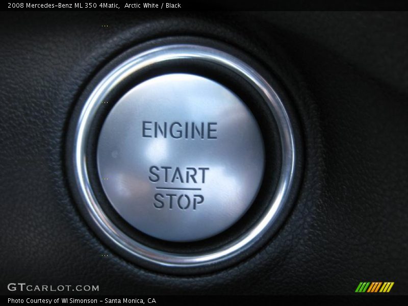 Arctic White / Black 2008 Mercedes-Benz ML 350 4Matic