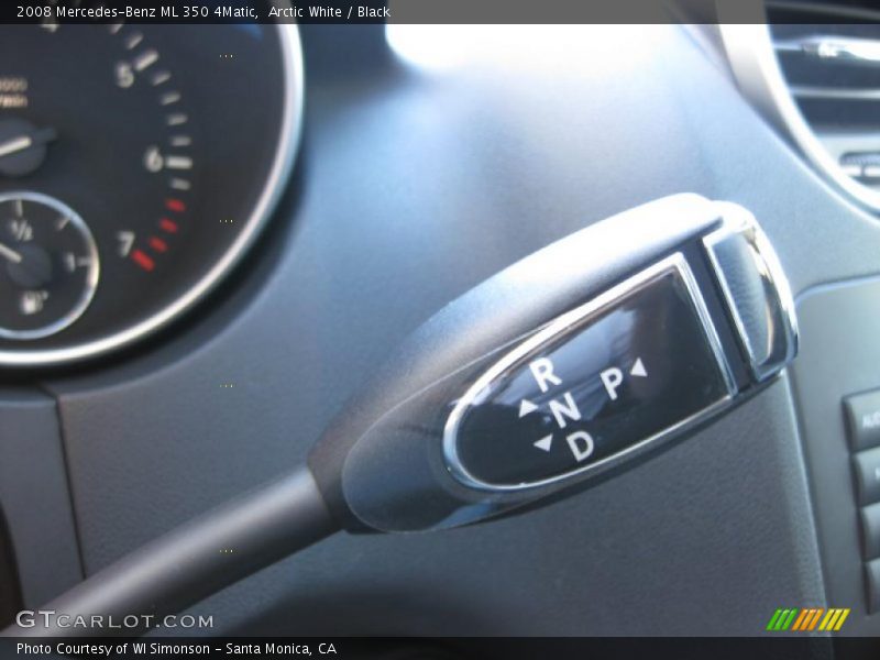 Arctic White / Black 2008 Mercedes-Benz ML 350 4Matic