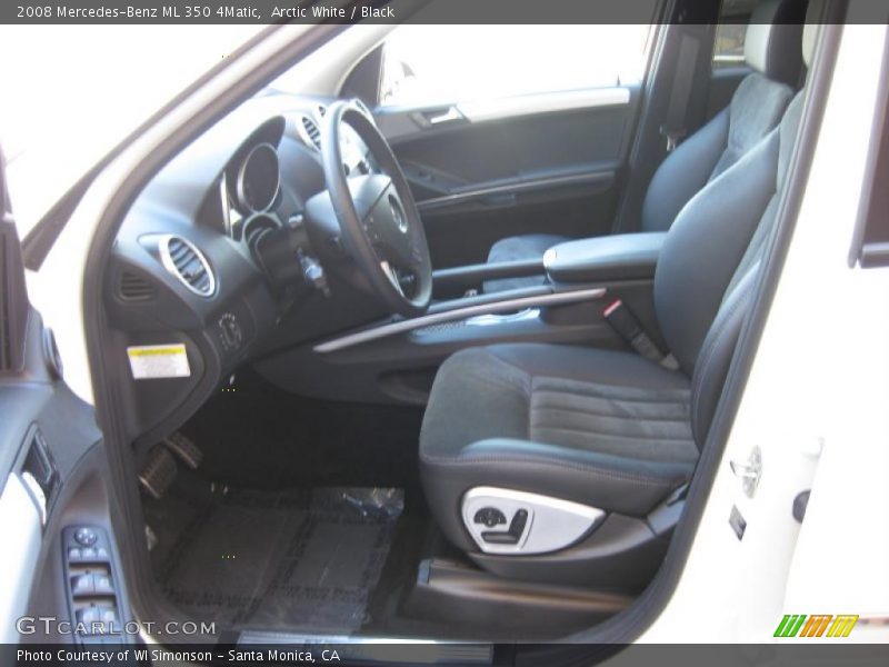Arctic White / Black 2008 Mercedes-Benz ML 350 4Matic