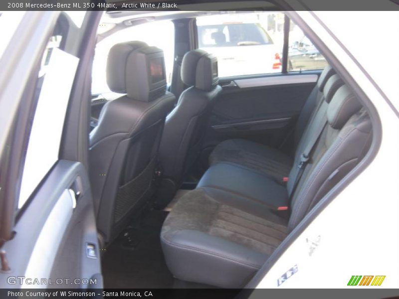 Arctic White / Black 2008 Mercedes-Benz ML 350 4Matic