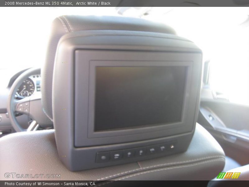 Arctic White / Black 2008 Mercedes-Benz ML 350 4Matic