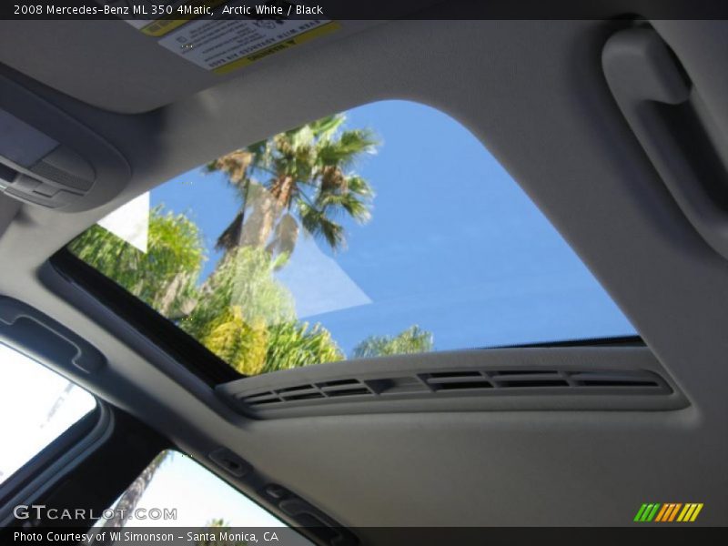 Arctic White / Black 2008 Mercedes-Benz ML 350 4Matic
