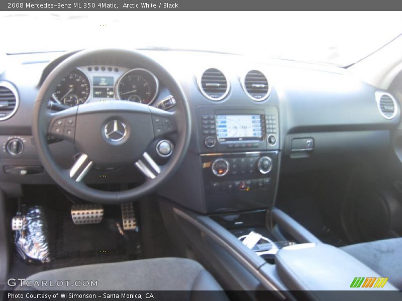 Arctic White / Black 2008 Mercedes-Benz ML 350 4Matic
