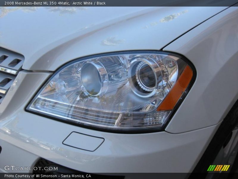 Arctic White / Black 2008 Mercedes-Benz ML 350 4Matic