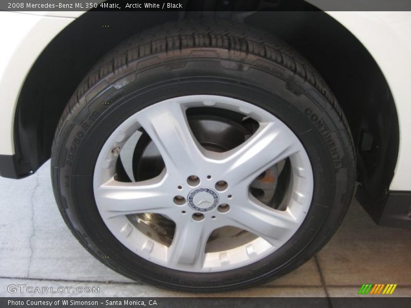 Arctic White / Black 2008 Mercedes-Benz ML 350 4Matic