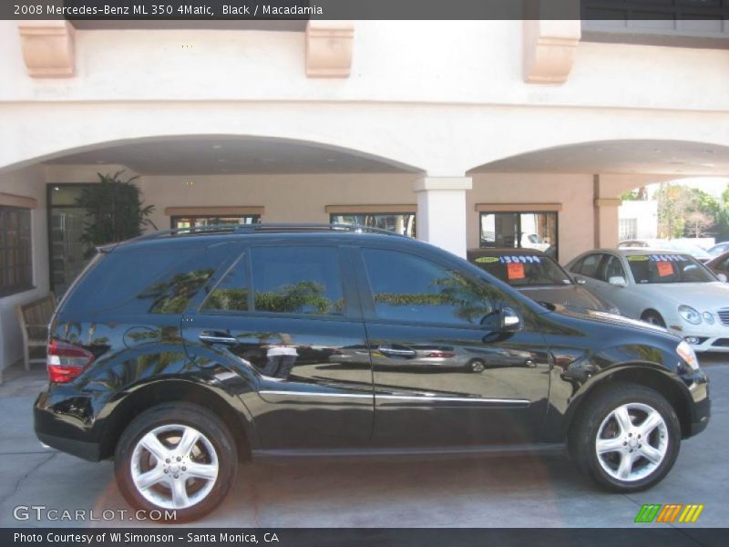 Black / Macadamia 2008 Mercedes-Benz ML 350 4Matic