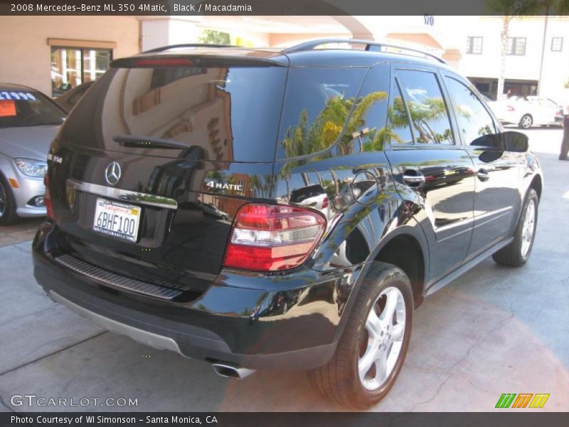 Black / Macadamia 2008 Mercedes-Benz ML 350 4Matic