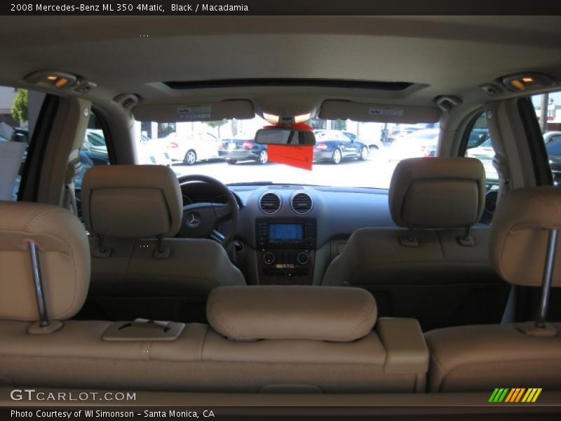 Black / Macadamia 2008 Mercedes-Benz ML 350 4Matic