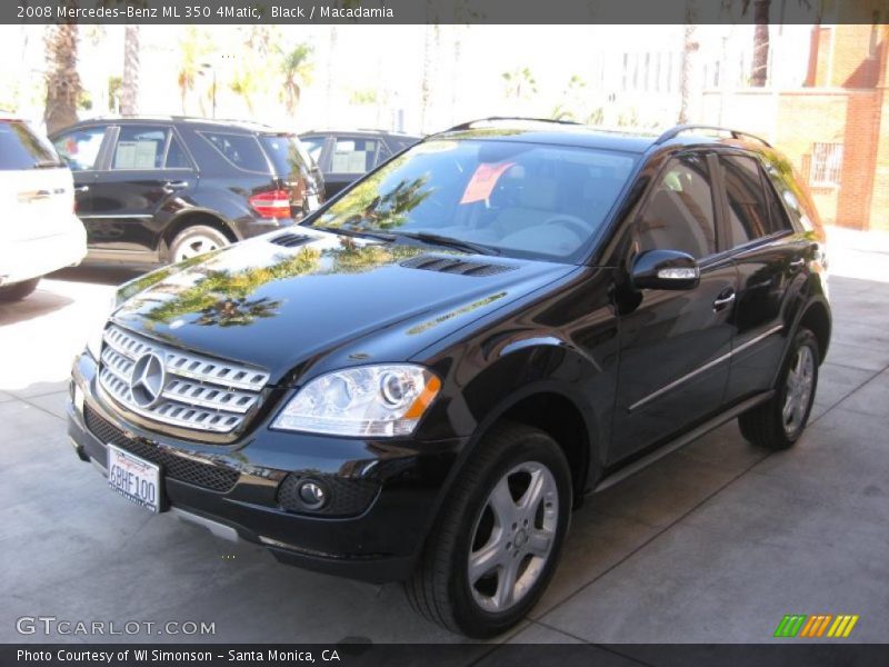 Black / Macadamia 2008 Mercedes-Benz ML 350 4Matic
