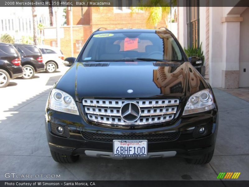 Black / Macadamia 2008 Mercedes-Benz ML 350 4Matic