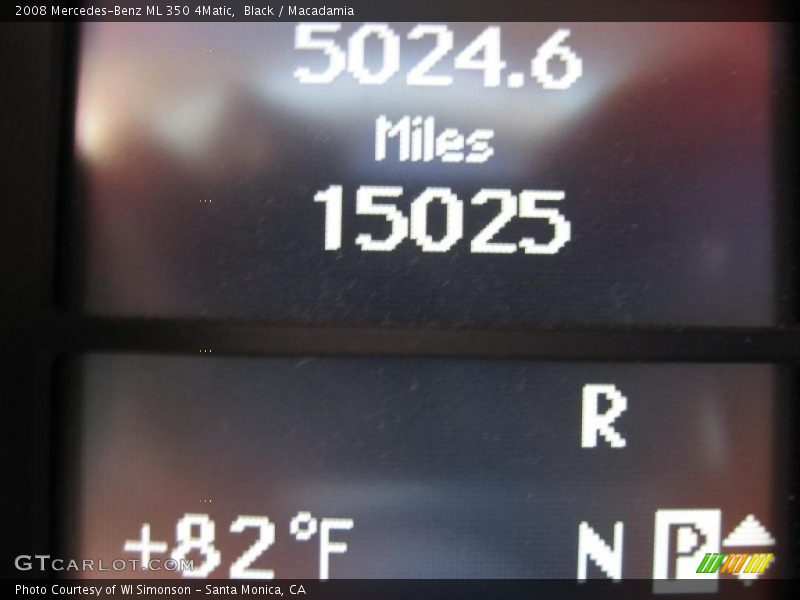 Black / Macadamia 2008 Mercedes-Benz ML 350 4Matic