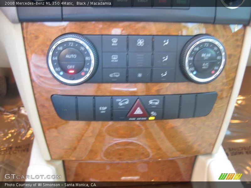 Black / Macadamia 2008 Mercedes-Benz ML 350 4Matic