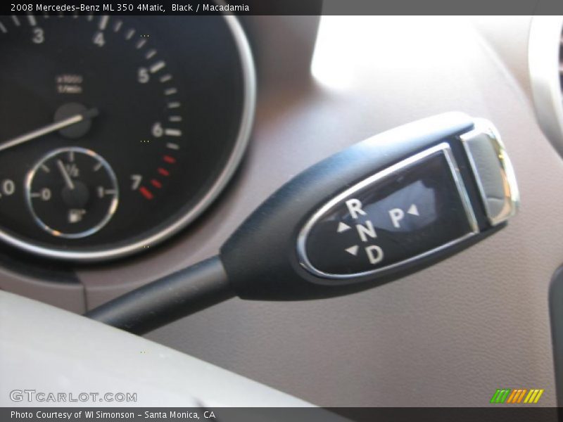 Black / Macadamia 2008 Mercedes-Benz ML 350 4Matic