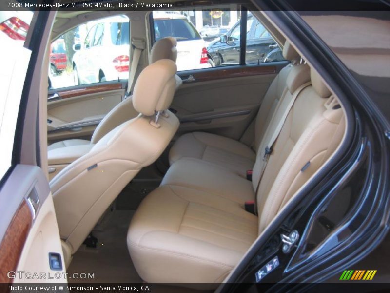 Black / Macadamia 2008 Mercedes-Benz ML 350 4Matic