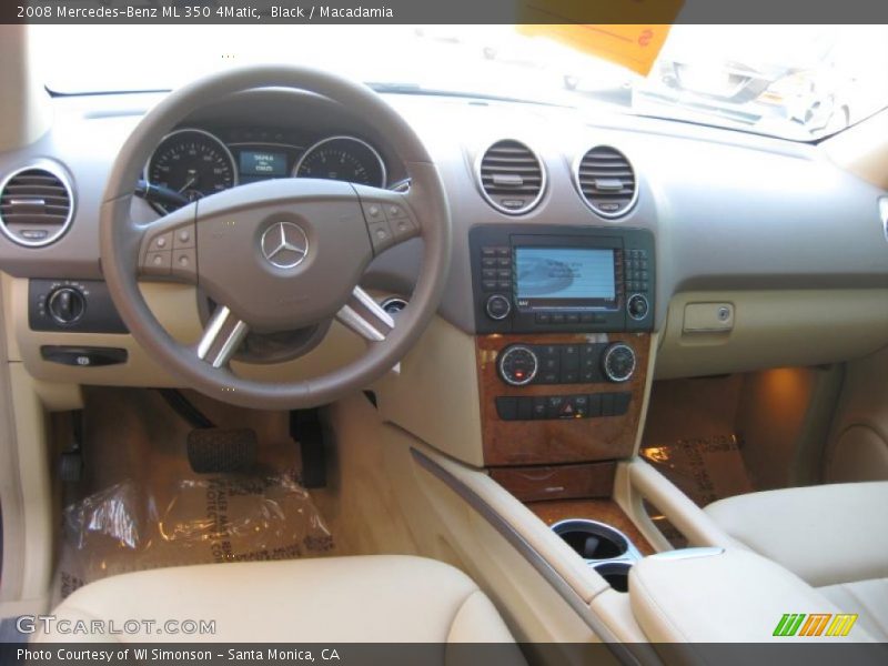 Black / Macadamia 2008 Mercedes-Benz ML 350 4Matic