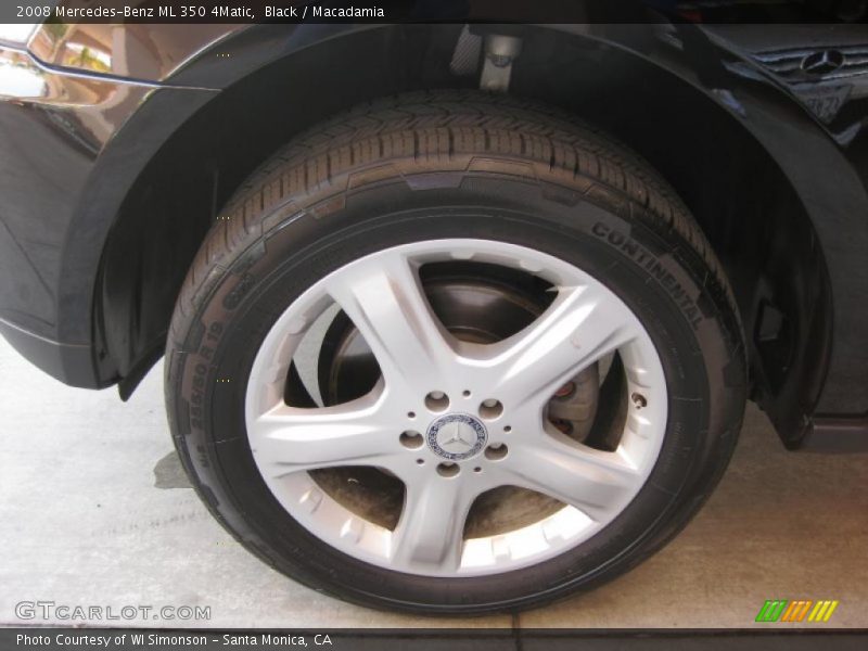Black / Macadamia 2008 Mercedes-Benz ML 350 4Matic