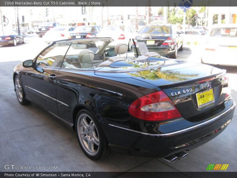 Black / Stone 2008 Mercedes-Benz CLK 550 Cabriolet
