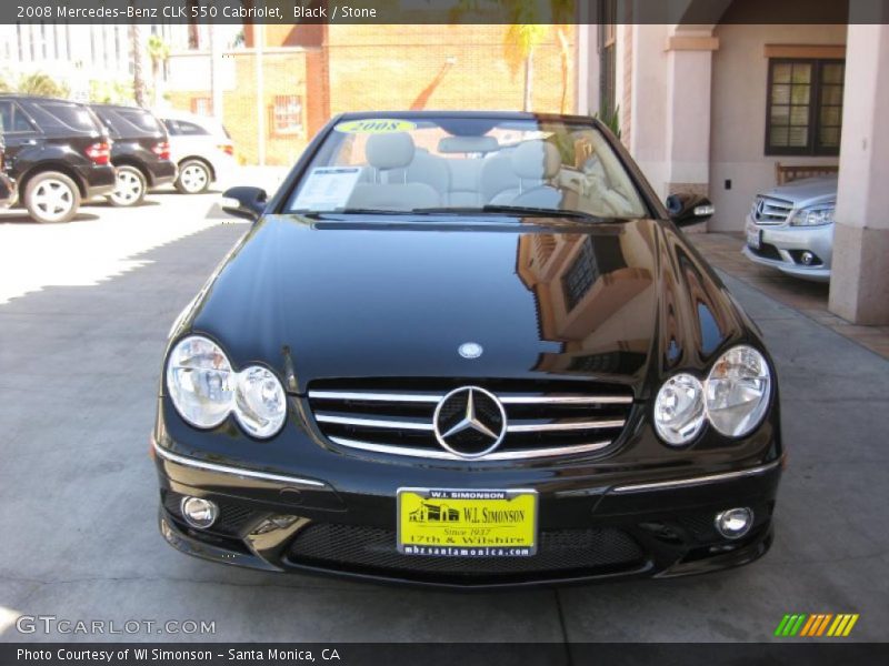 Black / Stone 2008 Mercedes-Benz CLK 550 Cabriolet