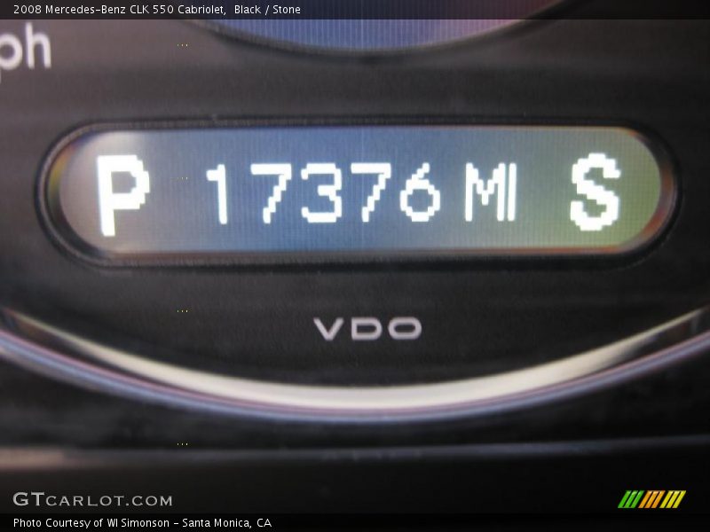 Black / Stone 2008 Mercedes-Benz CLK 550 Cabriolet