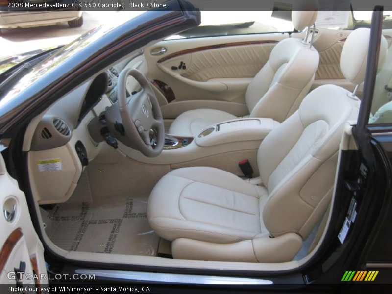 Black / Stone 2008 Mercedes-Benz CLK 550 Cabriolet