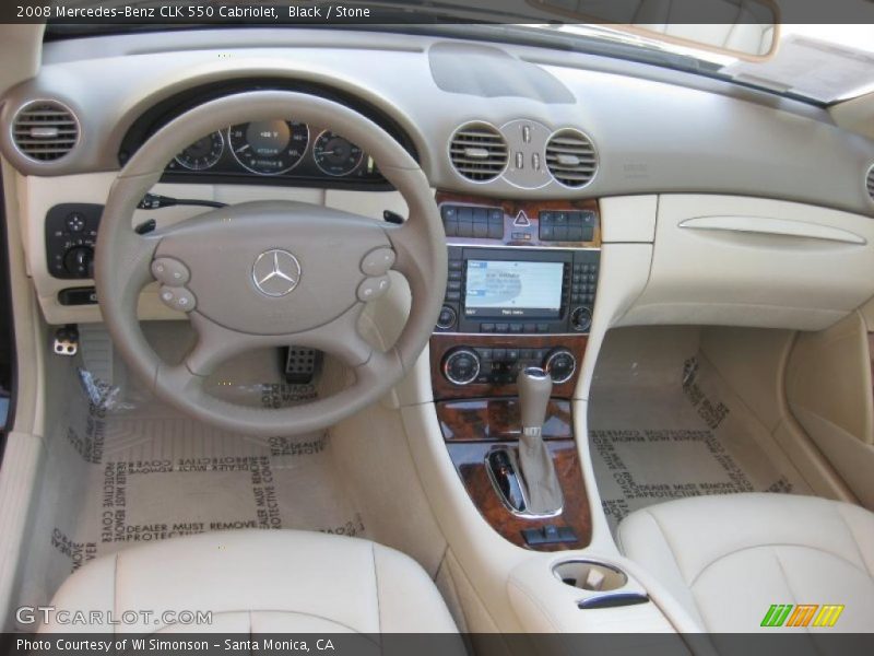 Black / Stone 2008 Mercedes-Benz CLK 550 Cabriolet