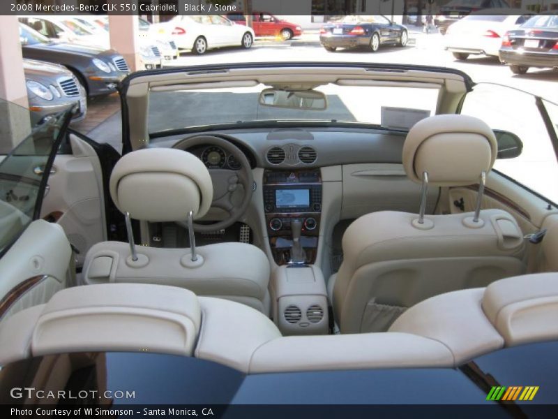 Black / Stone 2008 Mercedes-Benz CLK 550 Cabriolet