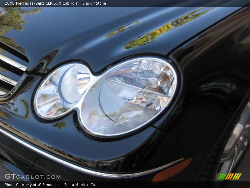 Black / Stone 2008 Mercedes-Benz CLK 550 Cabriolet