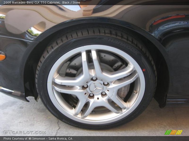 Black / Stone 2008 Mercedes-Benz CLK 550 Cabriolet