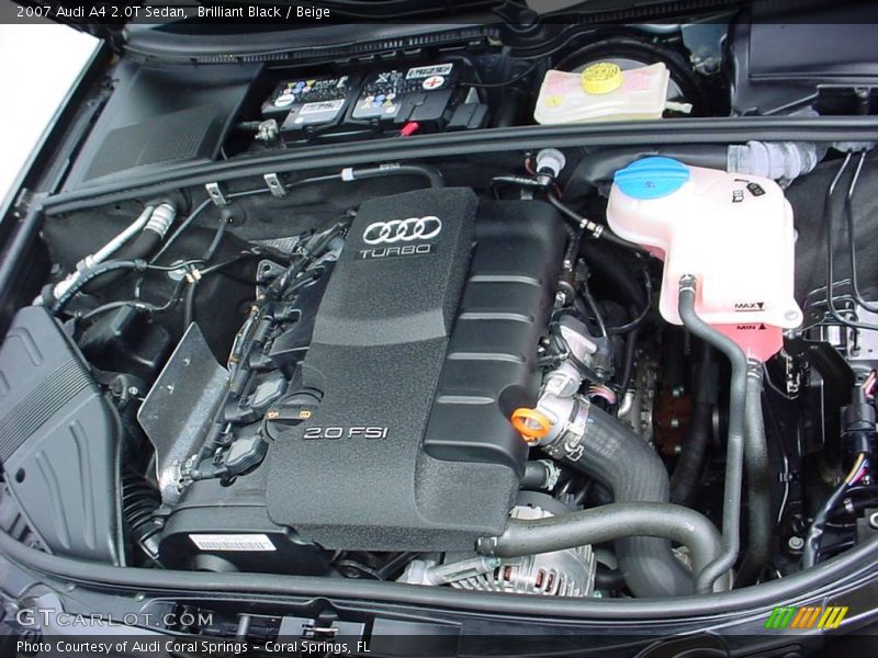 Brilliant Black / Beige 2007 Audi A4 2.0T Sedan