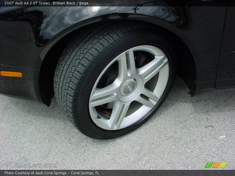 Brilliant Black / Beige 2007 Audi A4 2.0T Sedan