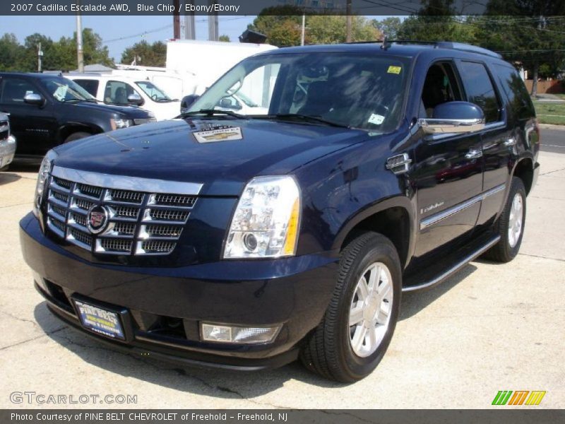 Blue Chip / Ebony/Ebony 2007 Cadillac Escalade AWD